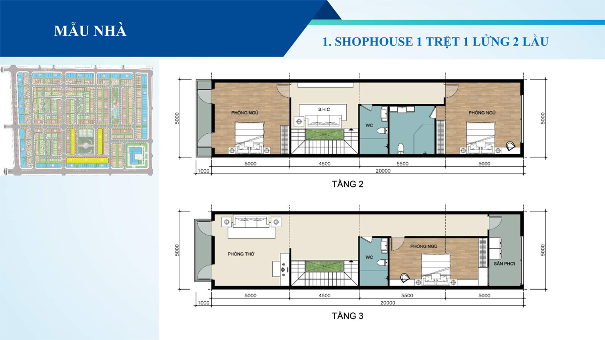 Shophouse Green City 1 trệt 1 lửng 2 lầu
